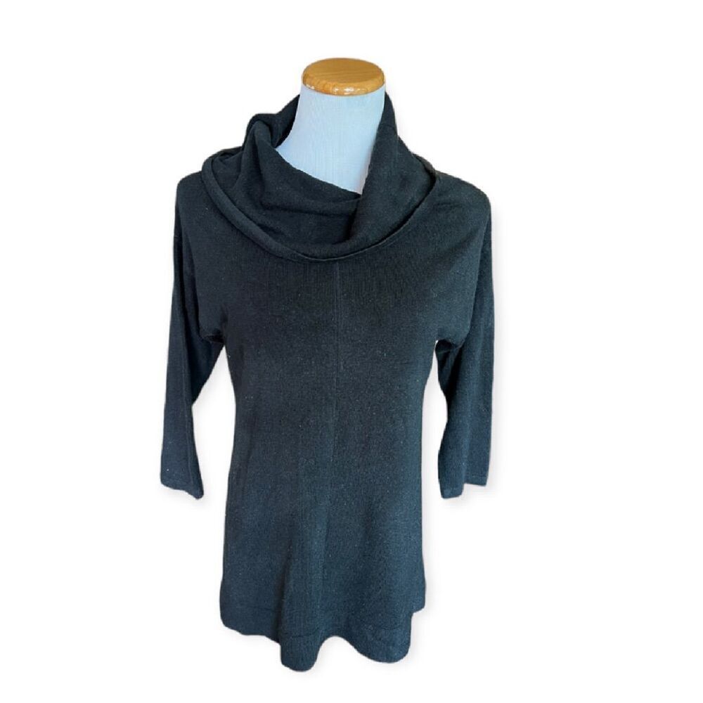 Womens ROC Black Cowl Neck Sweater - Sz S